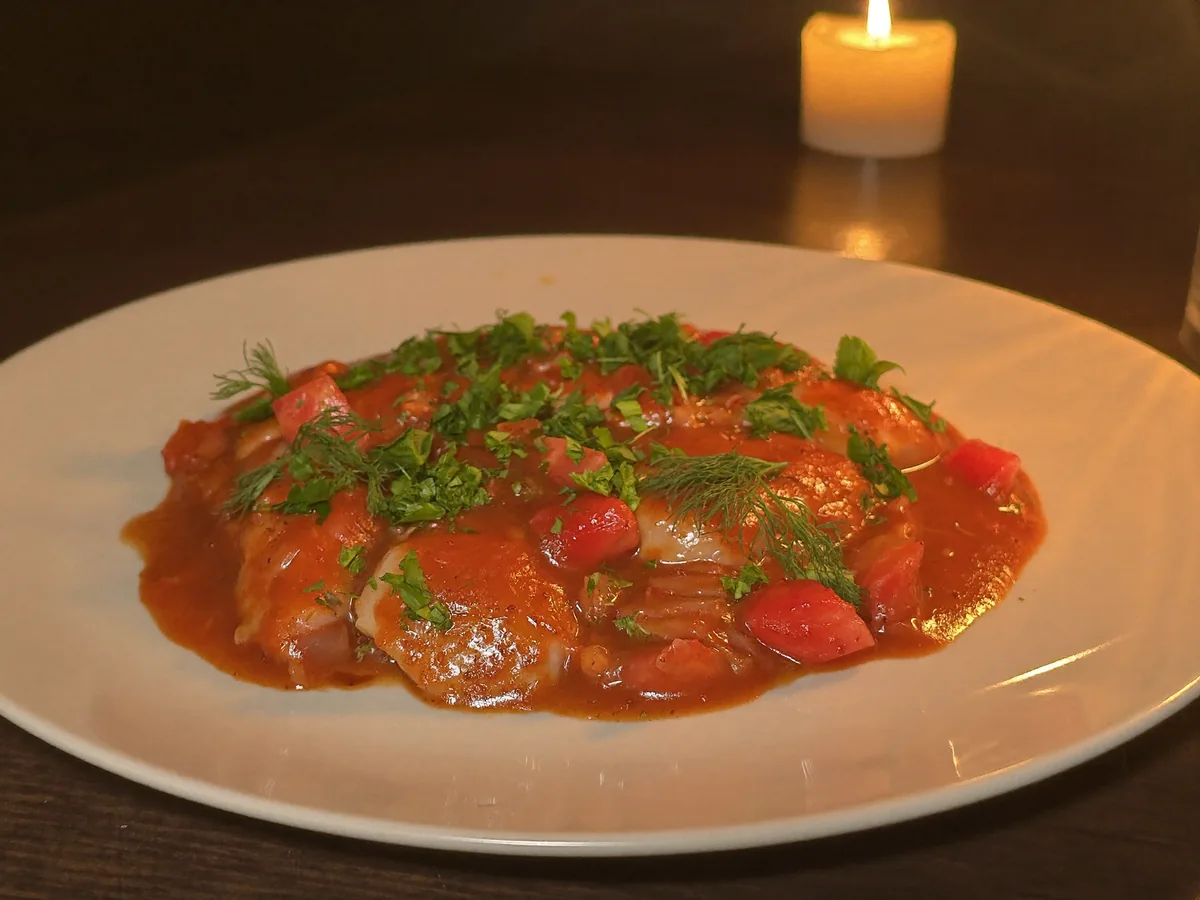 Куриная печень с овощами