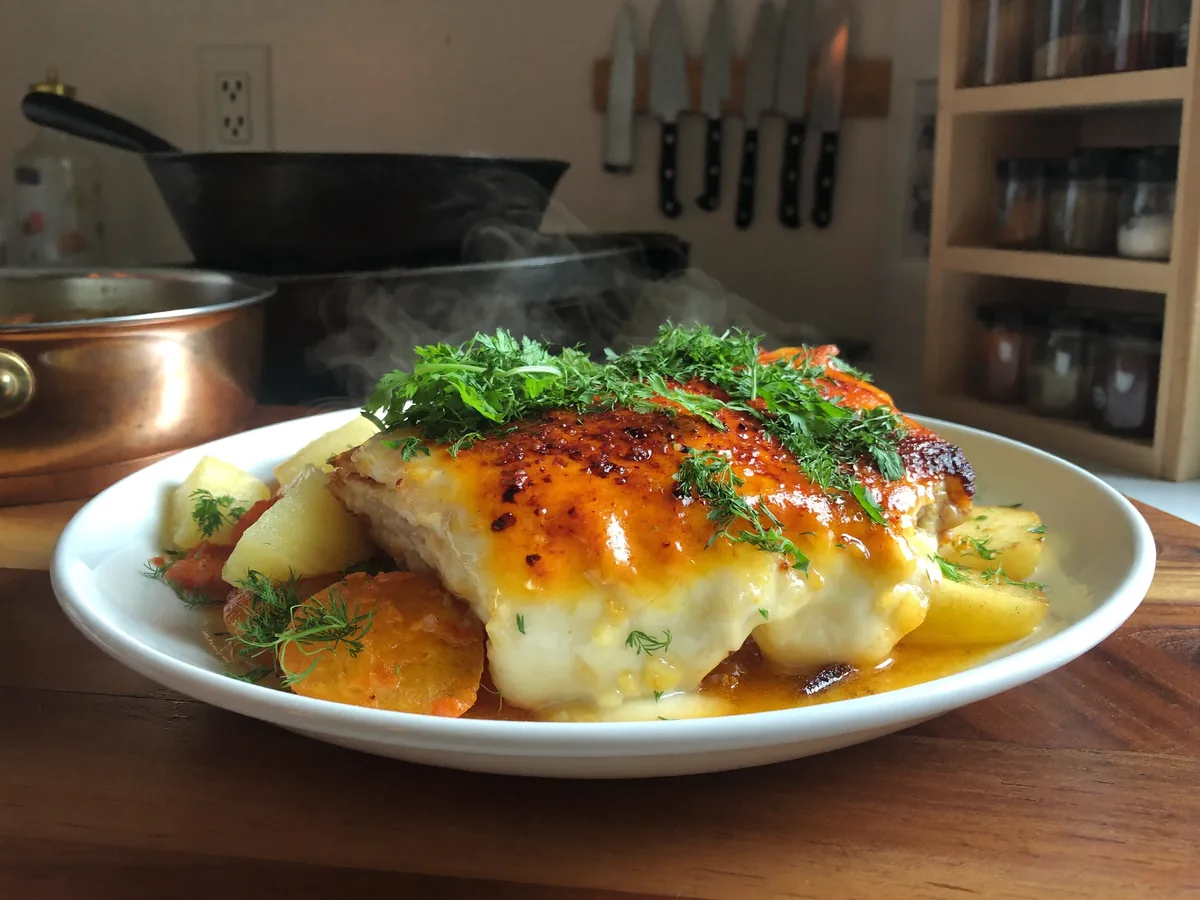 Куриное филе по французски с помидорами
