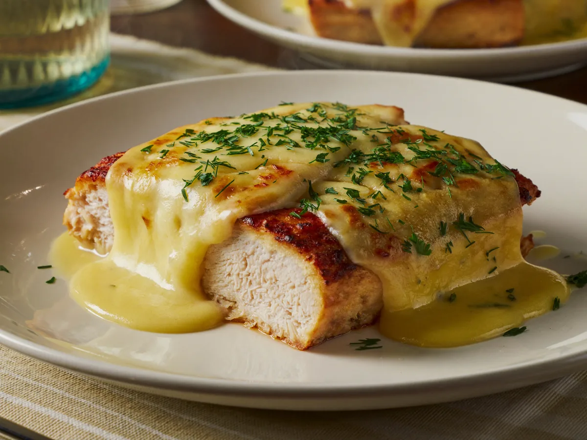 Куриное филе под сырной коркой