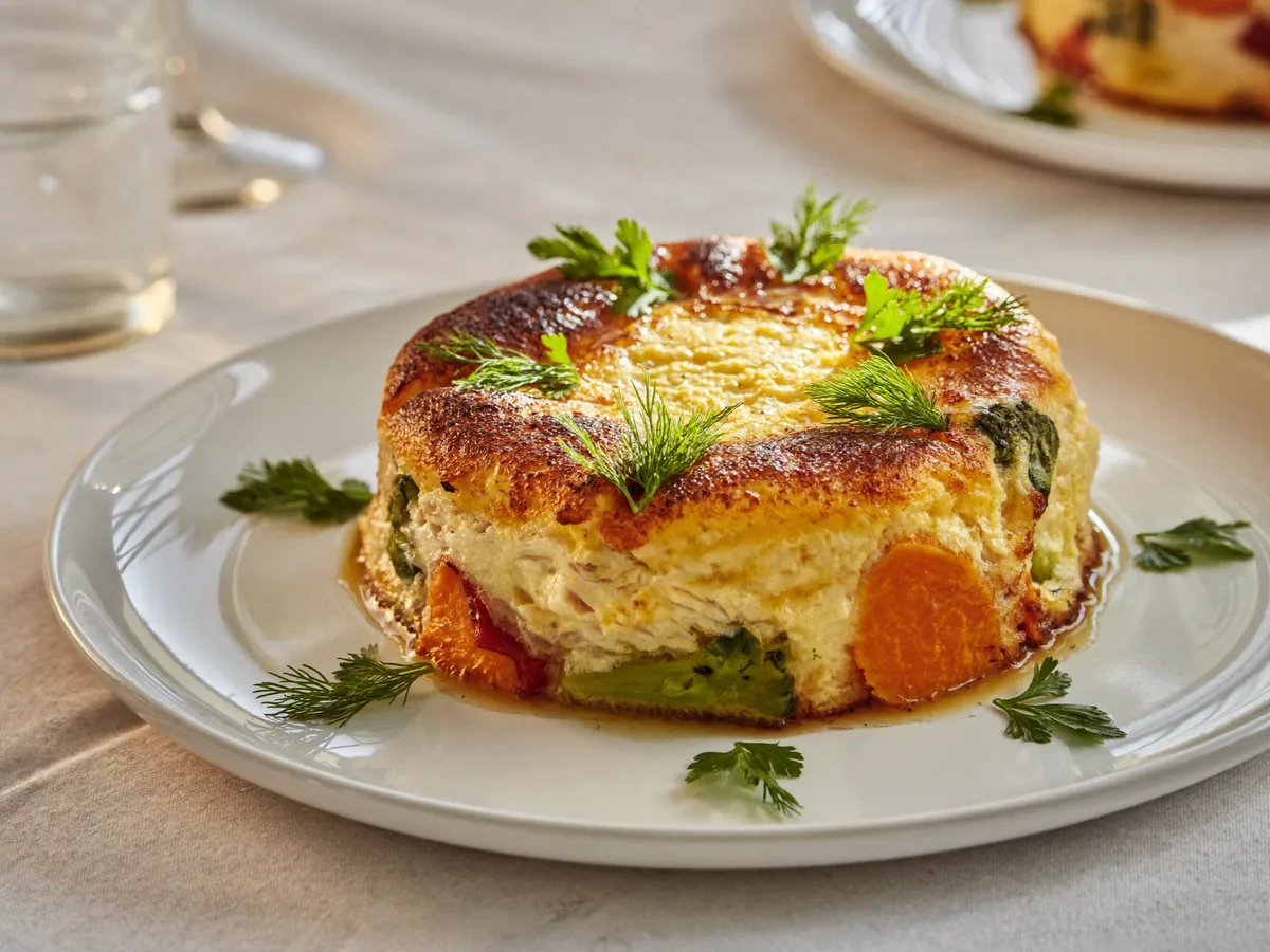 Куриное суфле в духовке