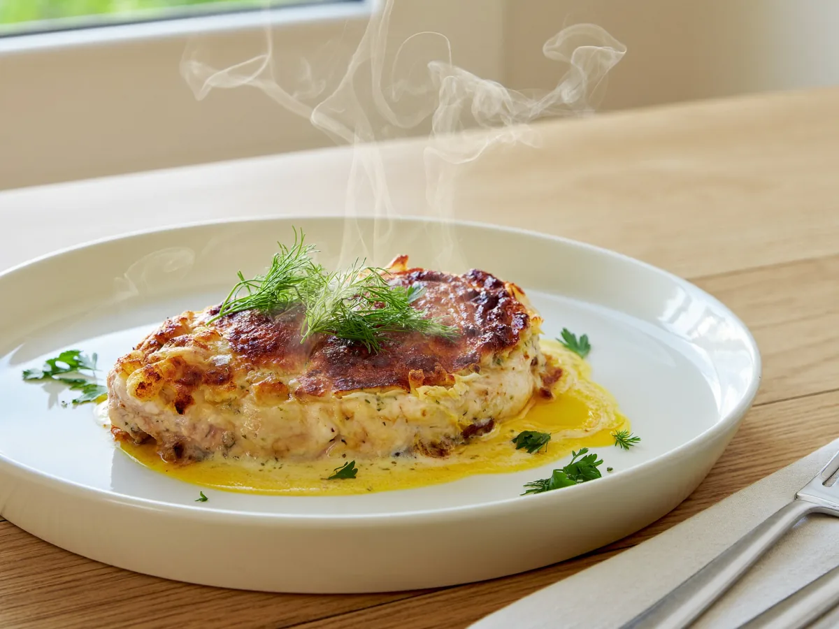 Куриные биточки с сыром