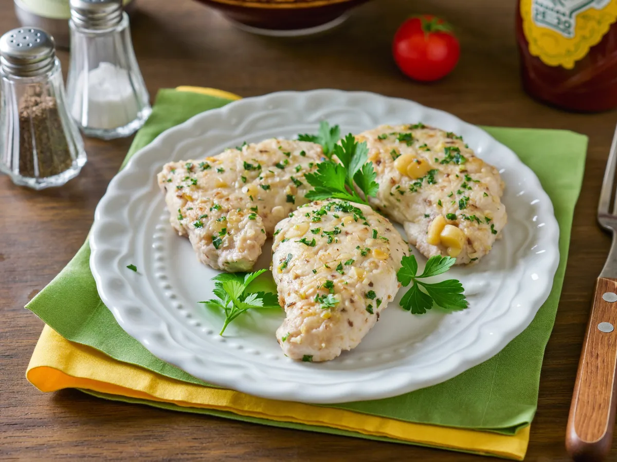 Куриные котлеты с чесноком и зеленью на пару