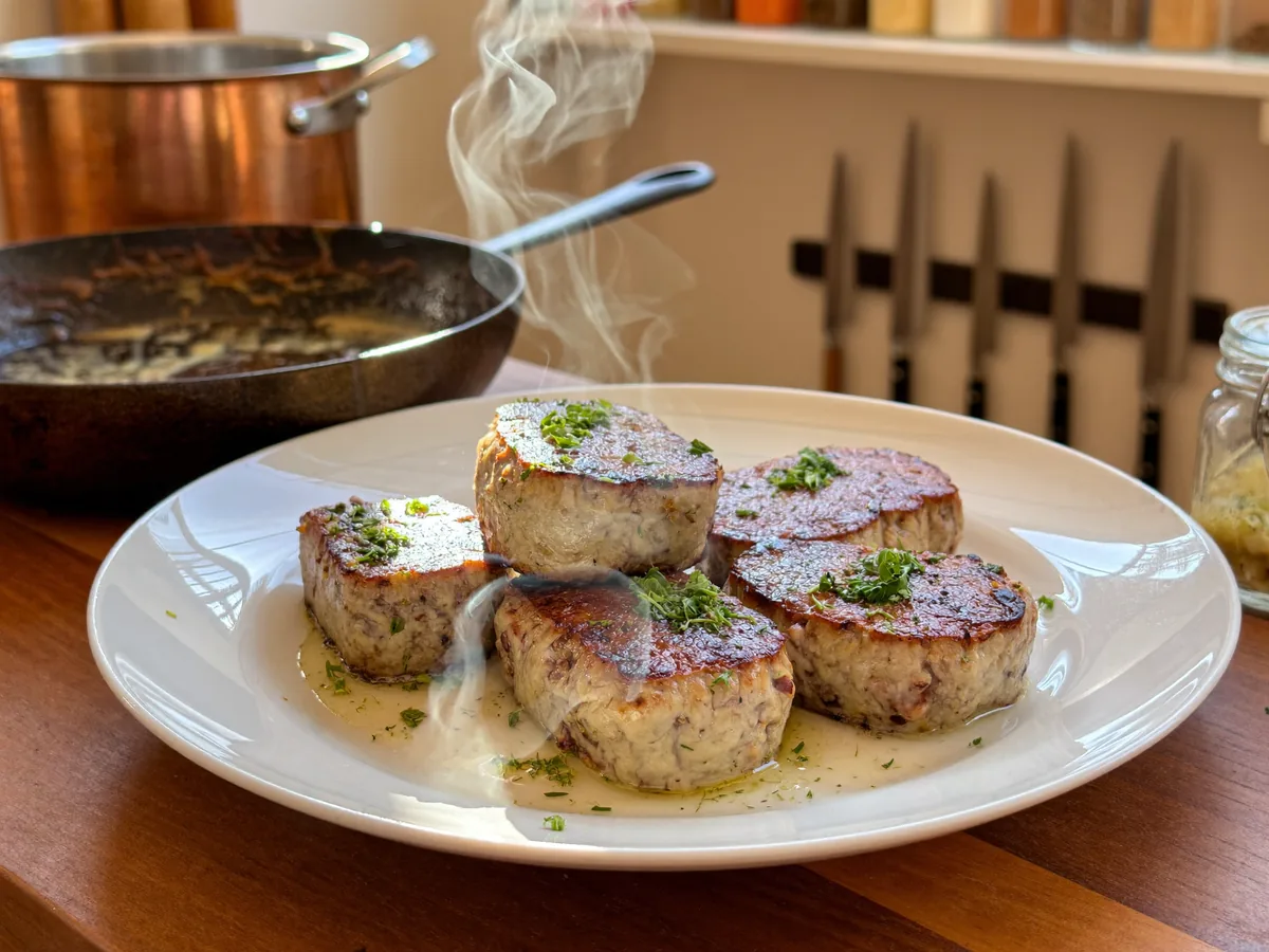 Куриные котлеты с помидорами и рукколой