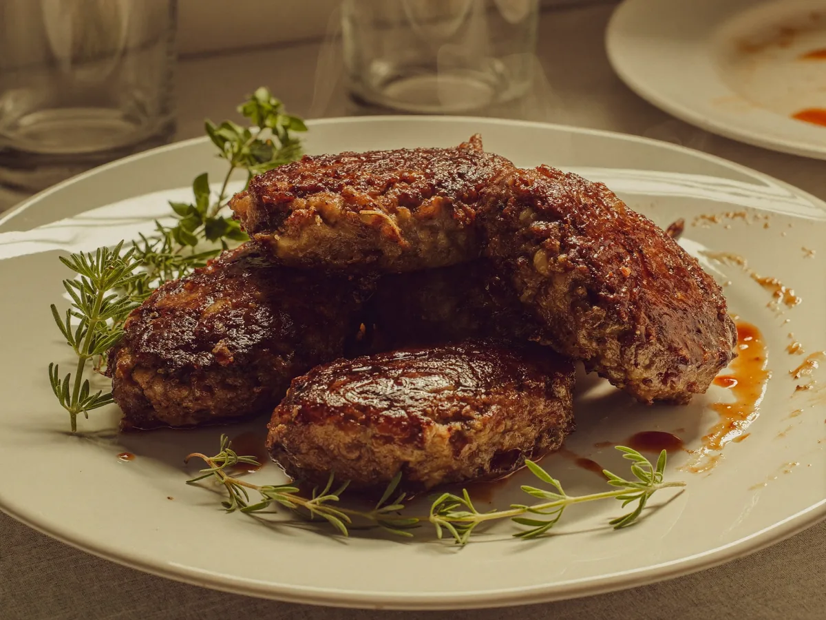 Куриные котлеты с рисом