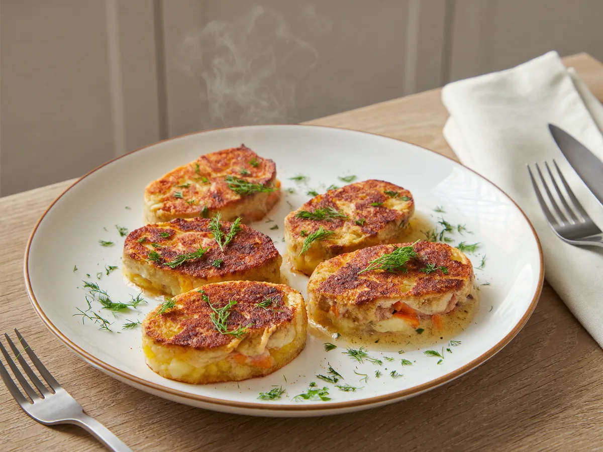 Куриные котлеты с творожным сыром
