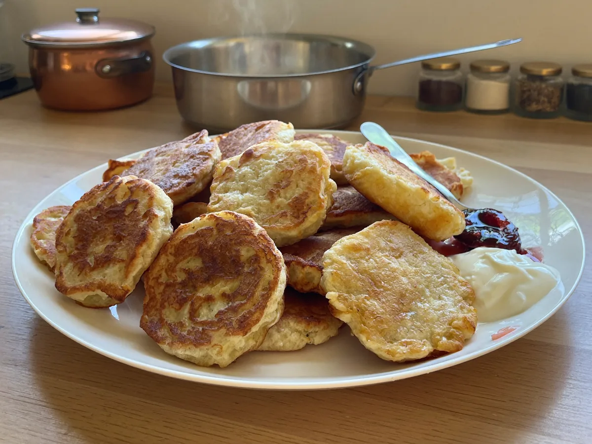 Куриные оладьи с манкой