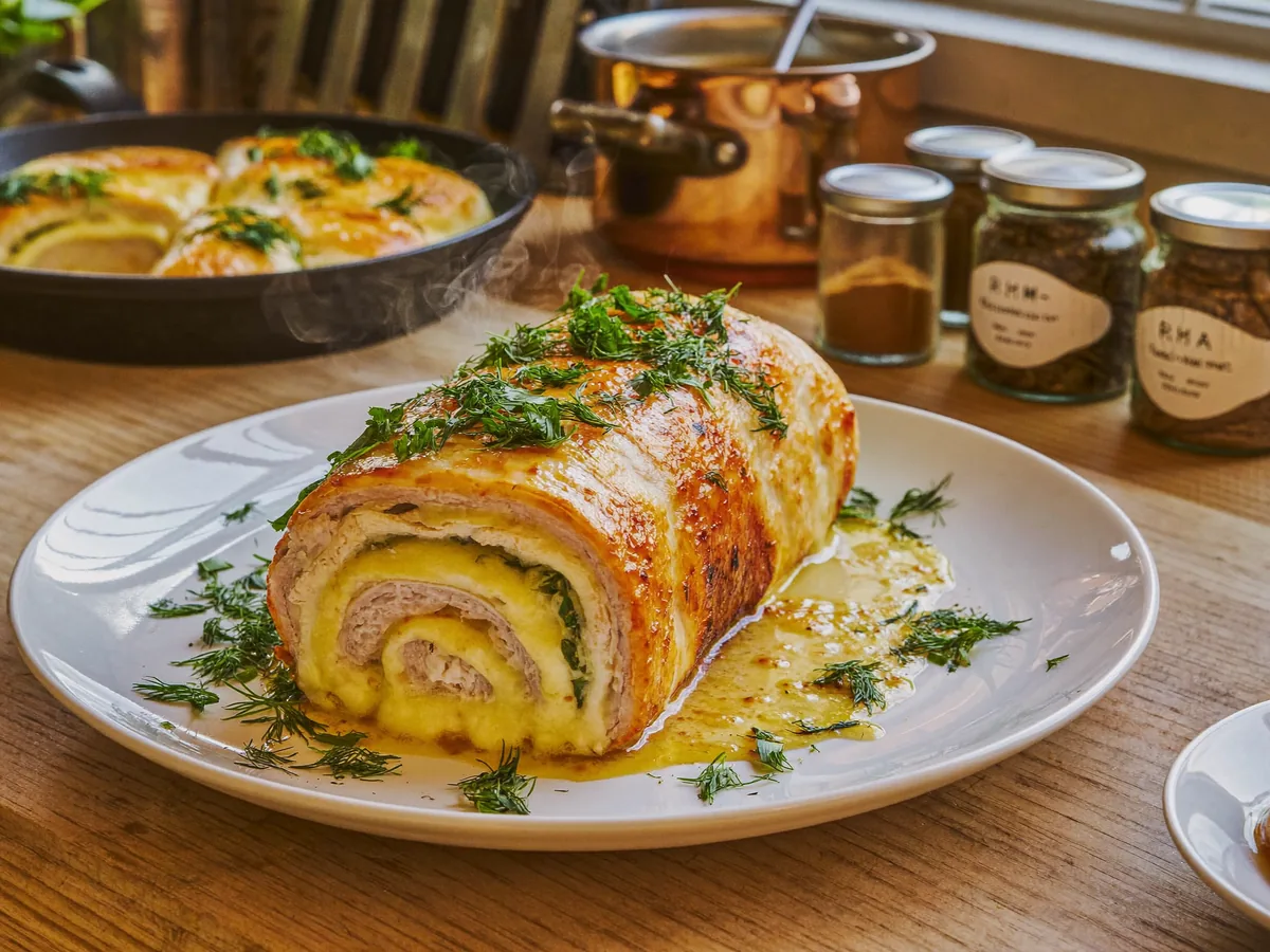Куриные рулетики с сыром фета