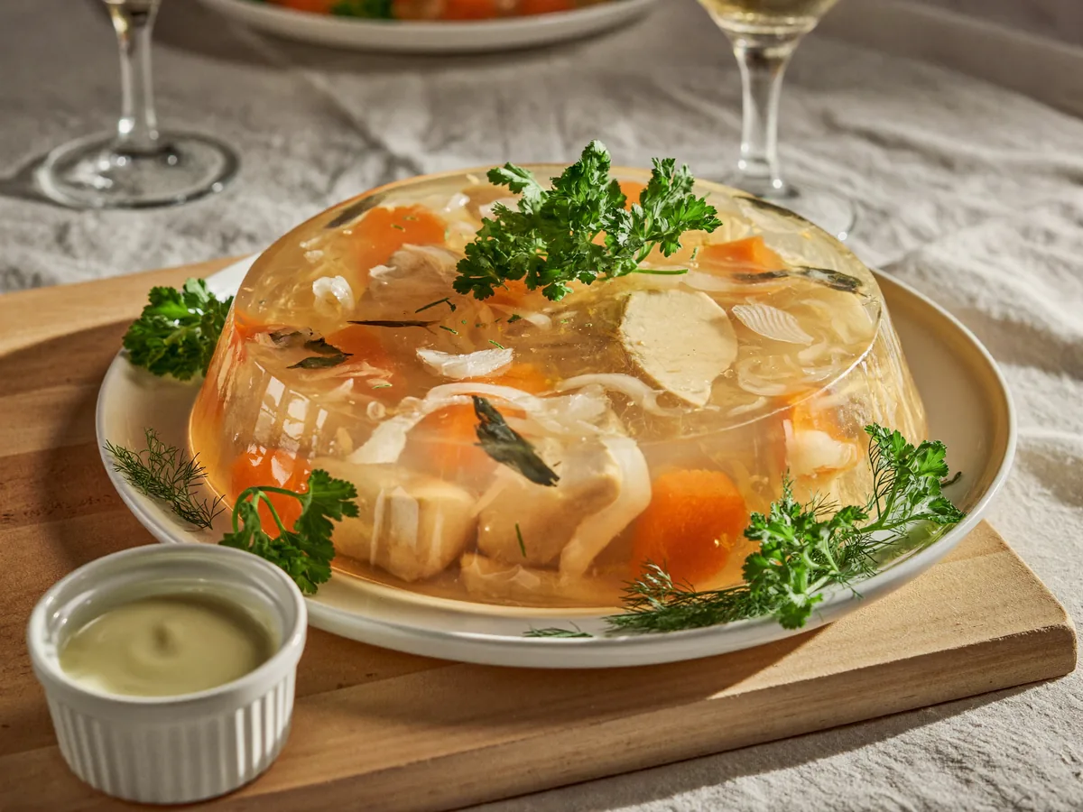 Куриный холодец из ножек курицы