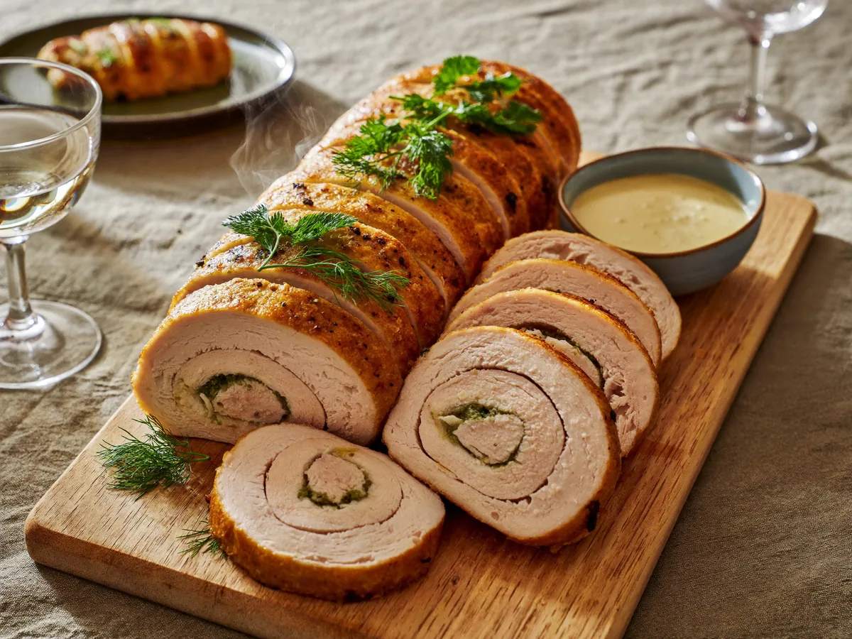 Куриный рулет в мультиварке