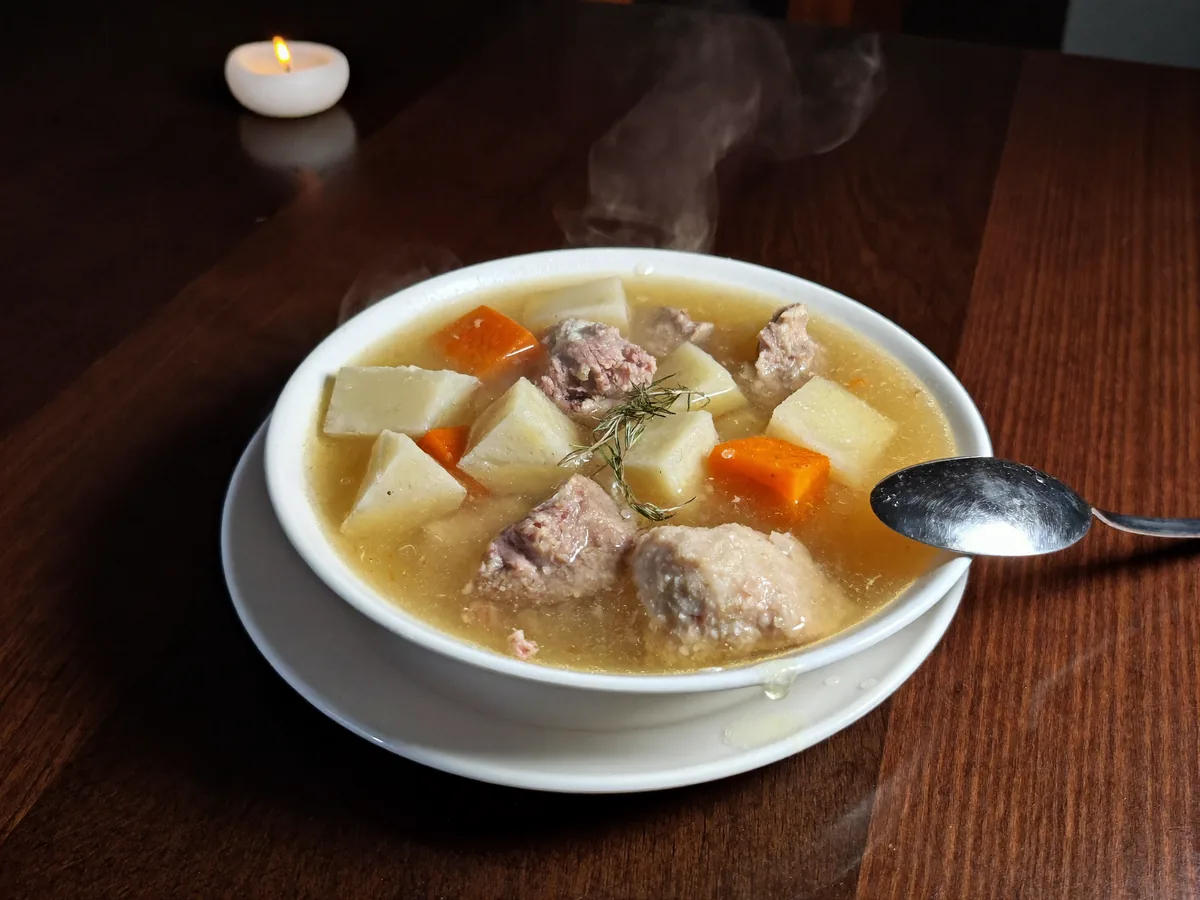 Куриный суп с рисом