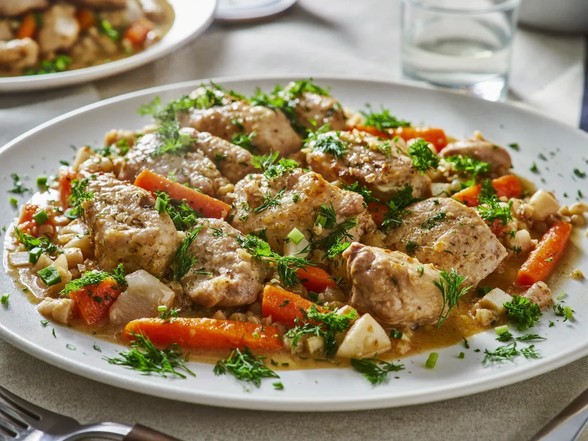 Кускус с курицей и овощами