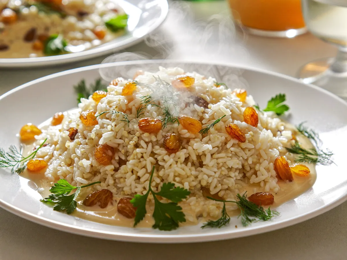 Кутья поминальная с изюмом из риса на поминки