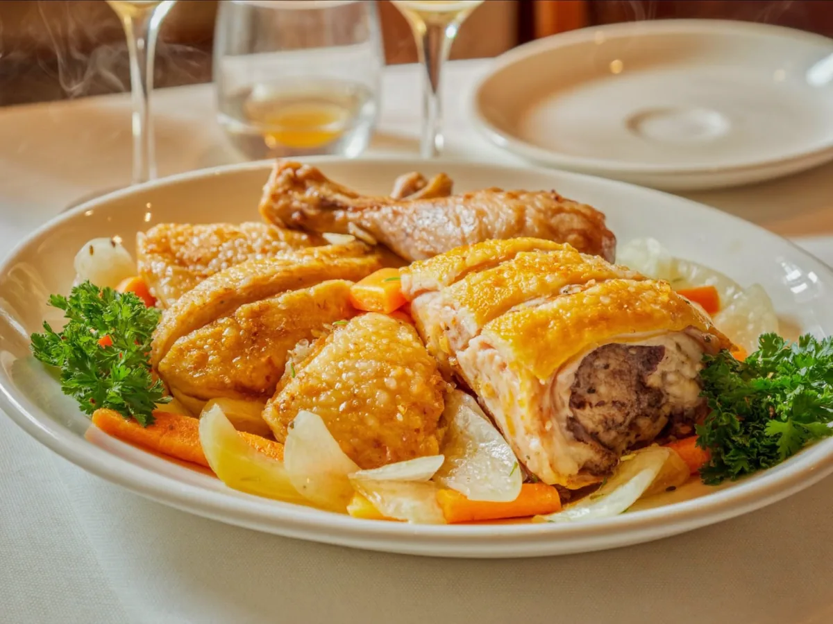 Лапша куриная с грибами и тимьяном