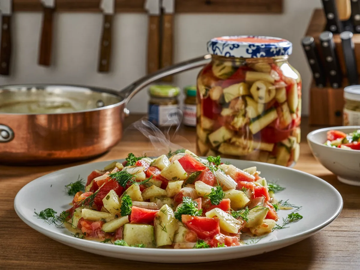 Лечо с кабачками и кетчупом на зиму