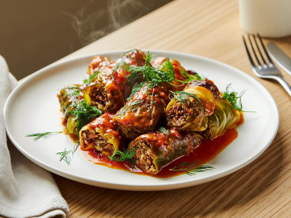 Ленивые голубцы с капустой и фаршем