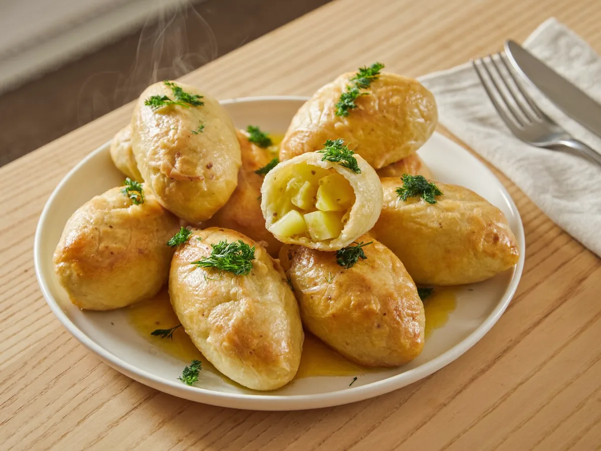 Ленивые пирожки с картофелем