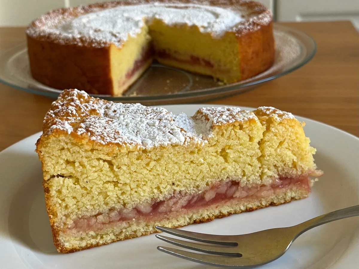 Лимонный пирог с клубникой