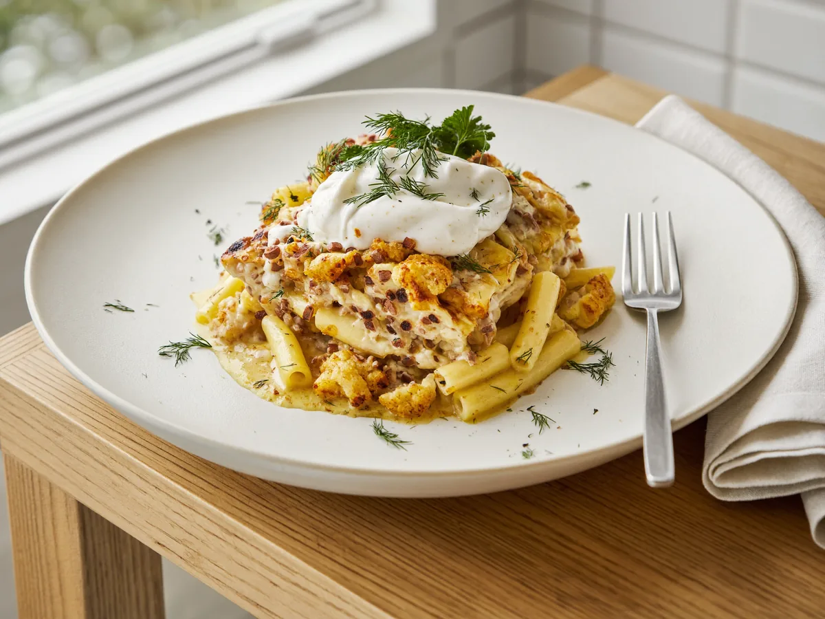 Макароны с цветной капустой