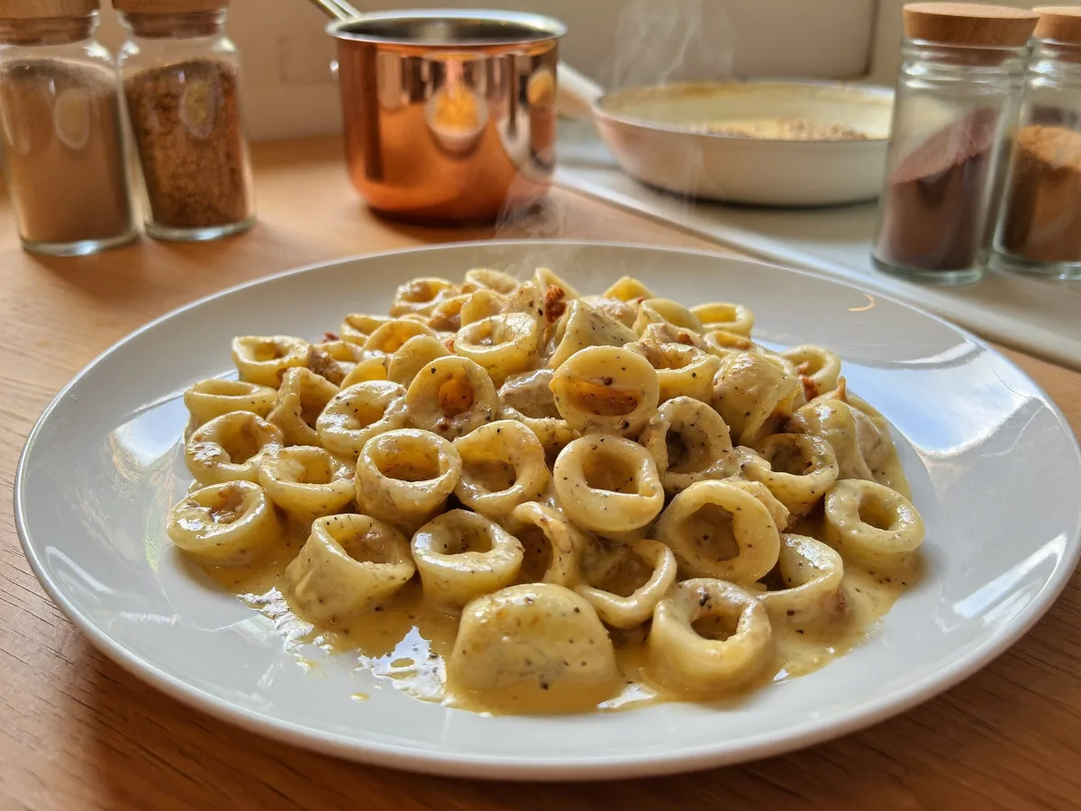Макароны со сгущенкой