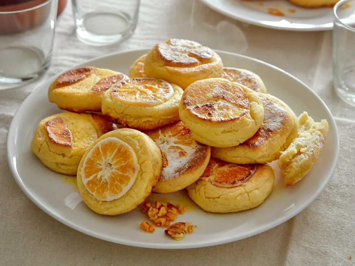 Мандариновое печенье (с цедрой, песочное)