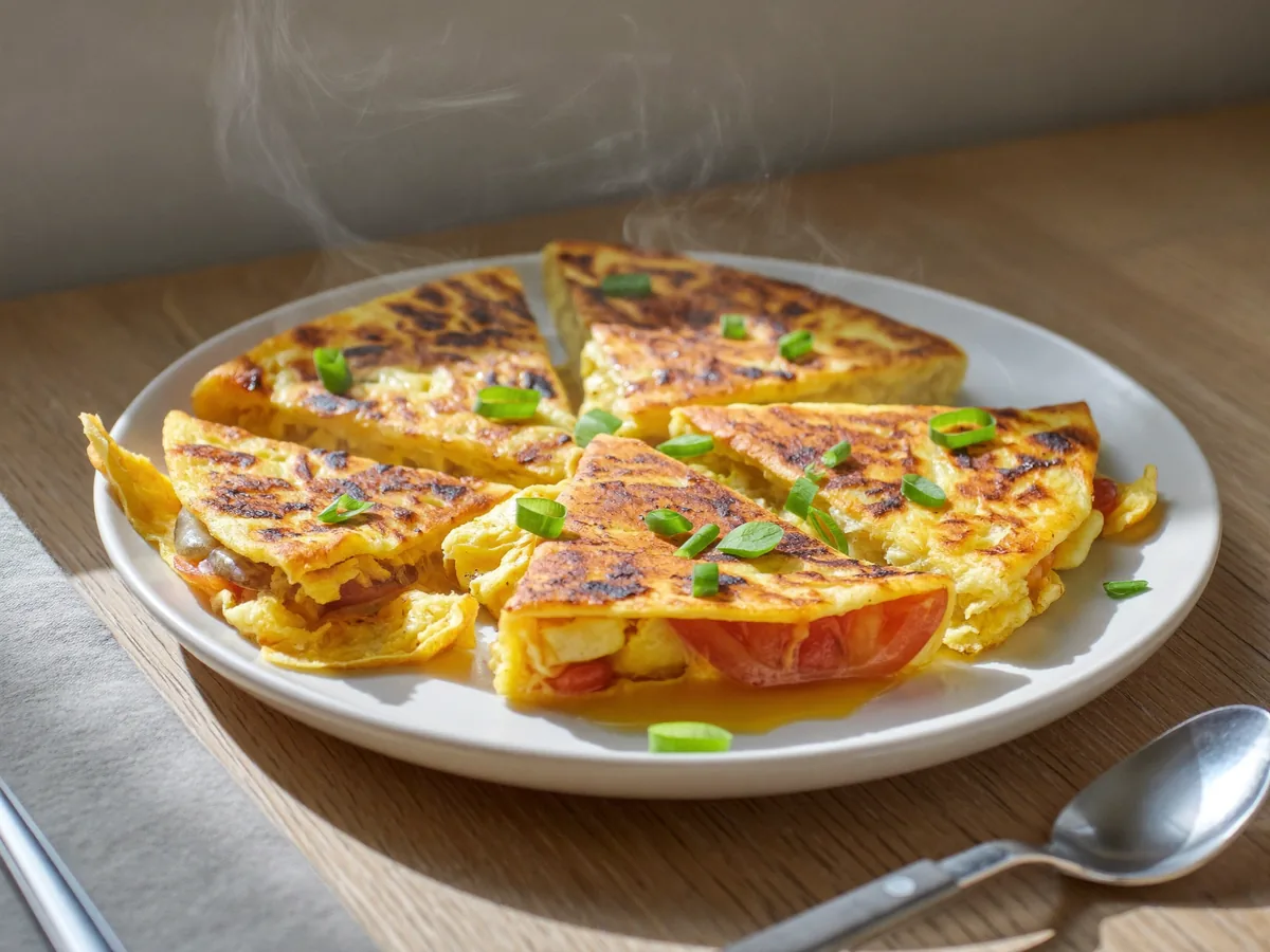 Мандирмак (дагестанский омлет с овощами)