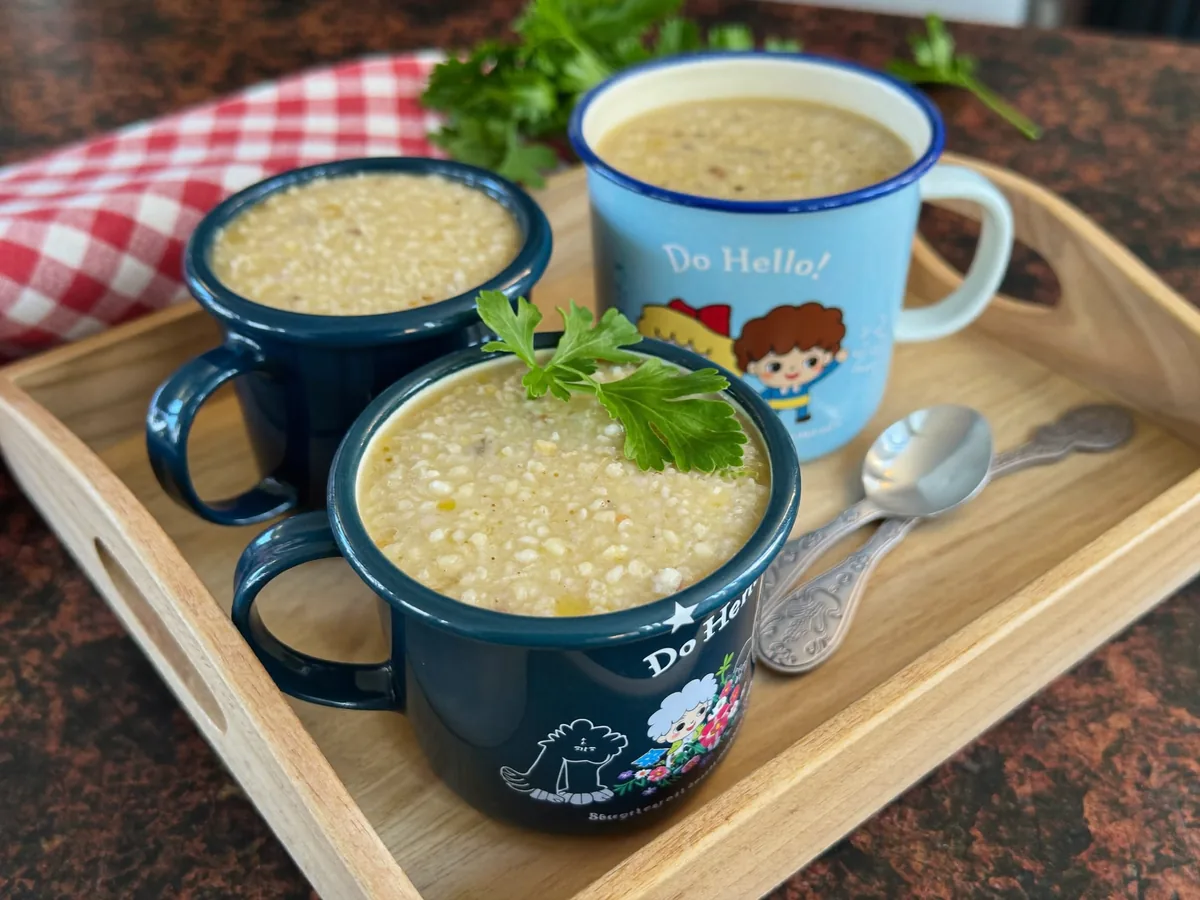 Манка на курином бульоне