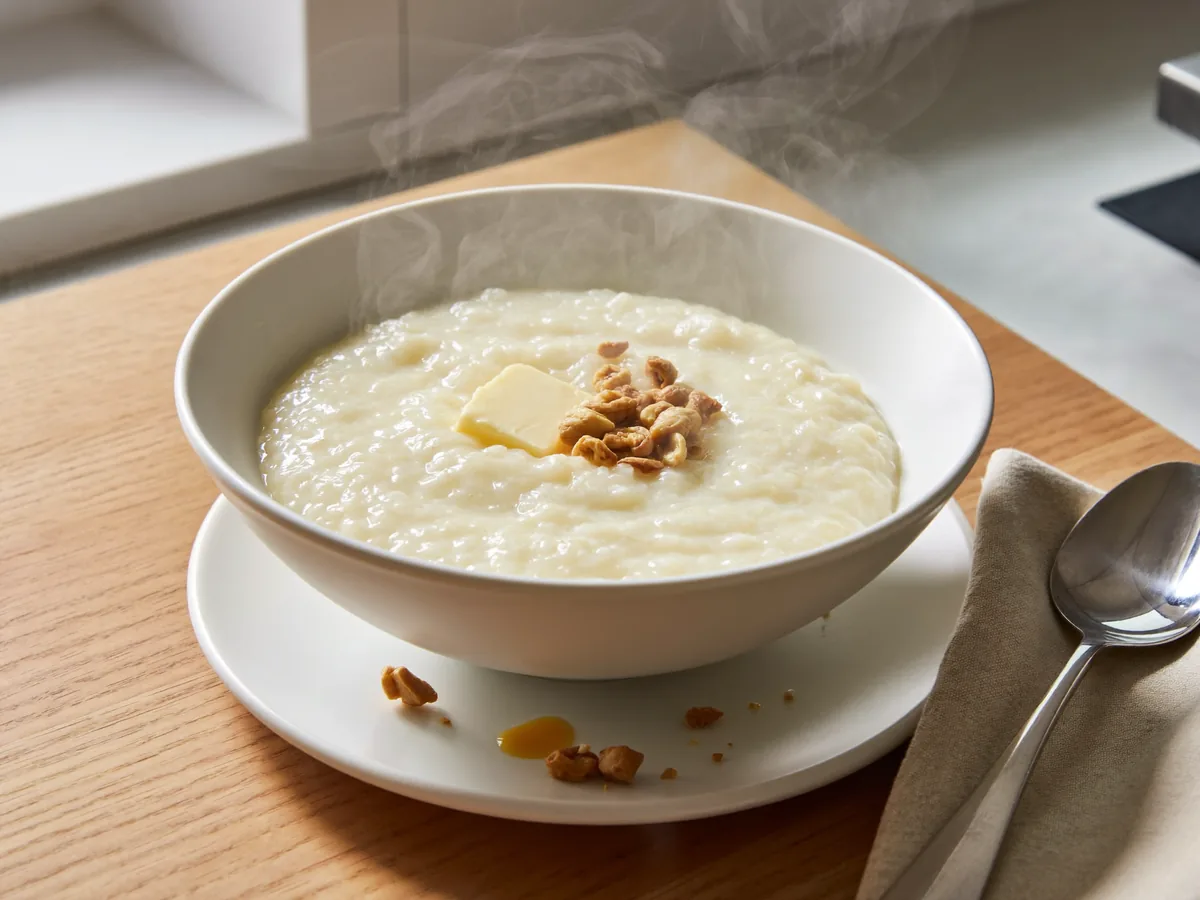 Манная каша с грецкими орехами