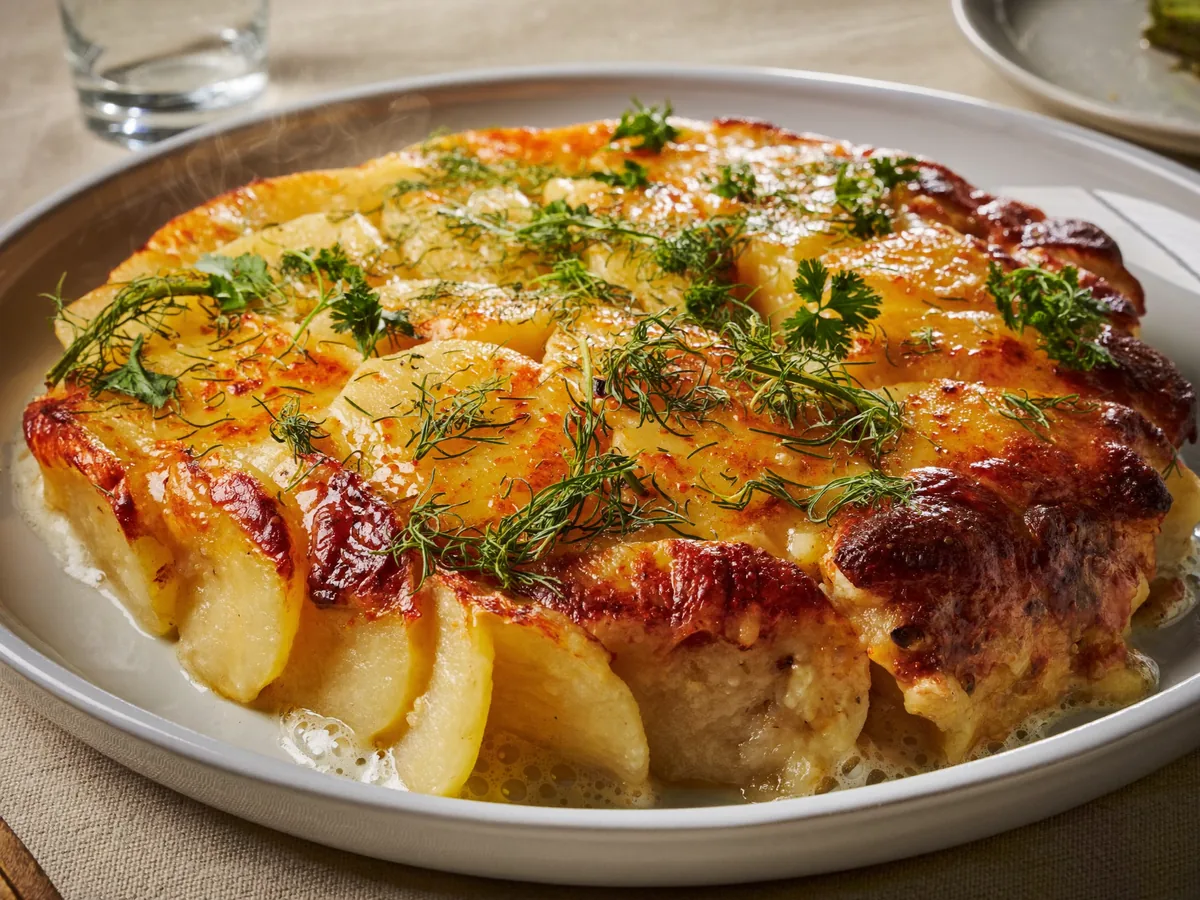 Маринованный картофель целиком в духовке
