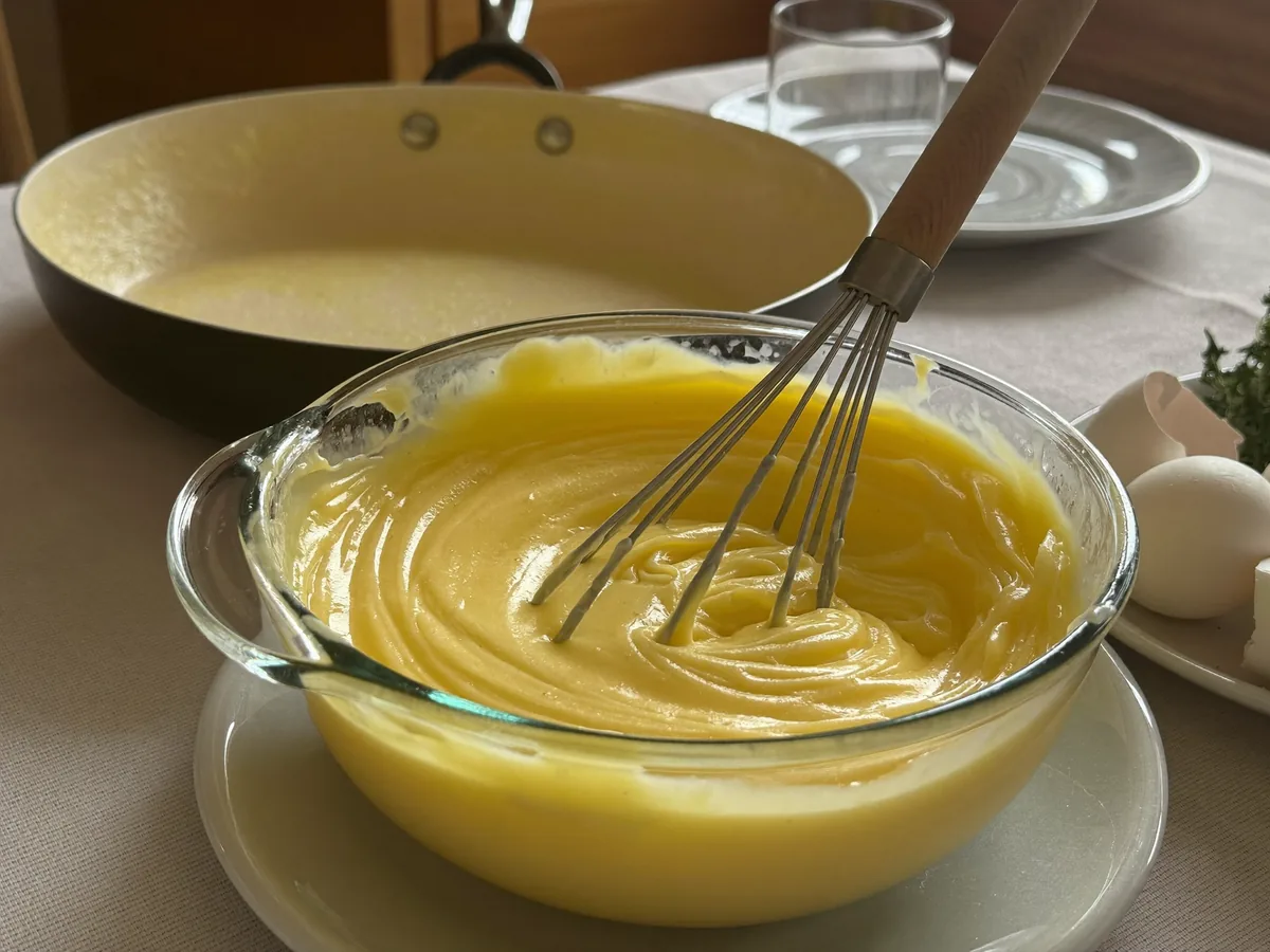 Масляный крем на швейцарской меренге