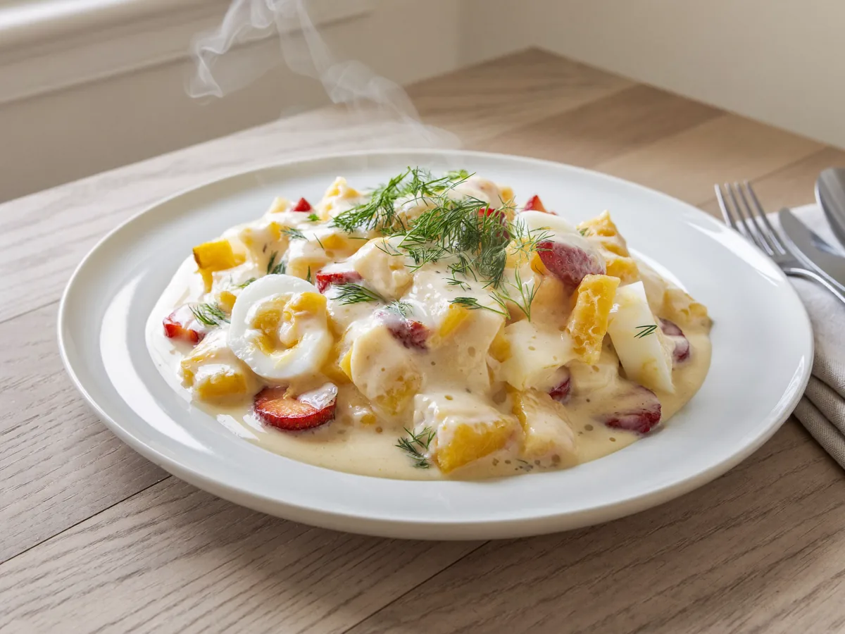 Молочное мороженое с клубникой