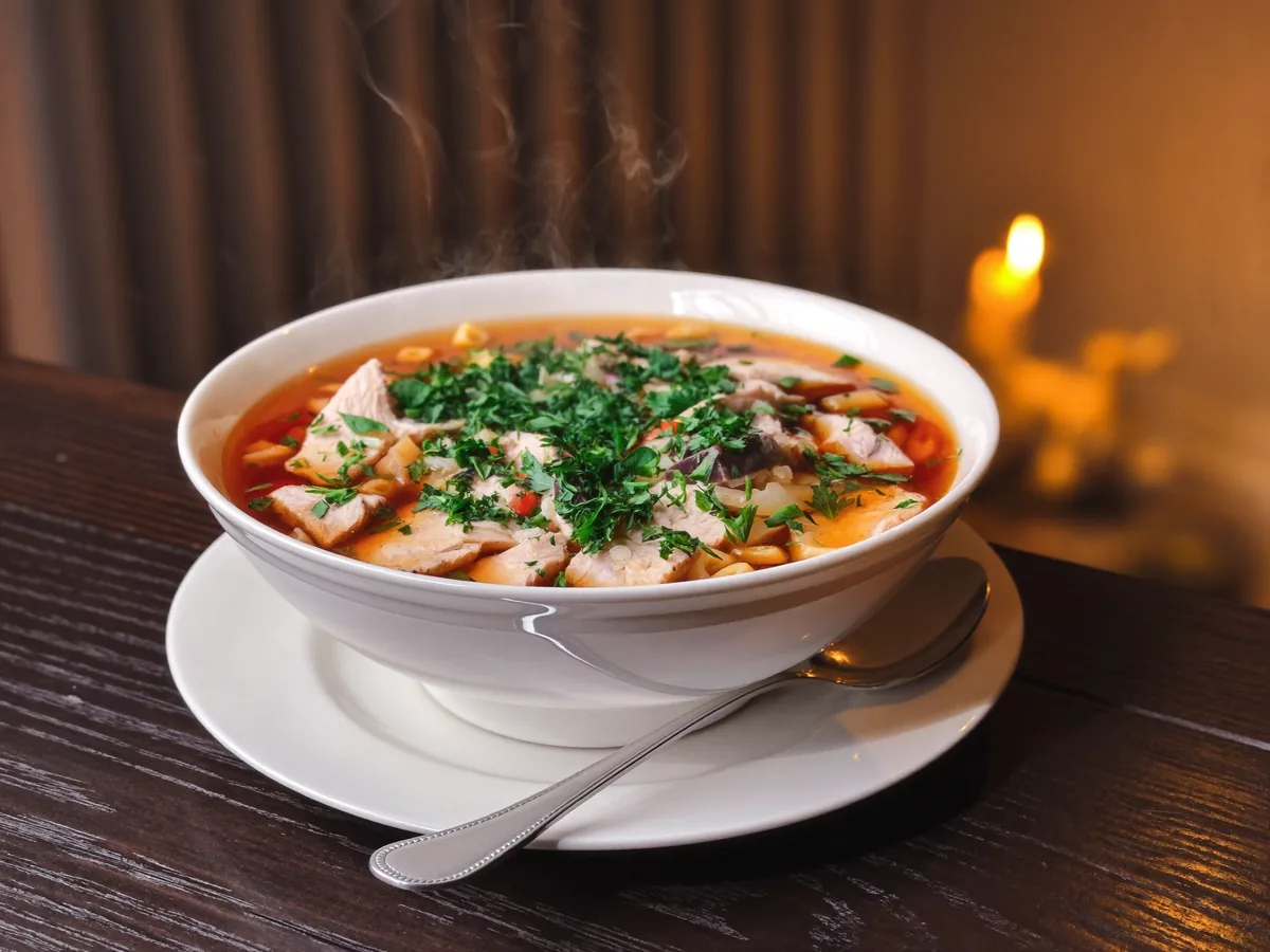Молочный куриный суп