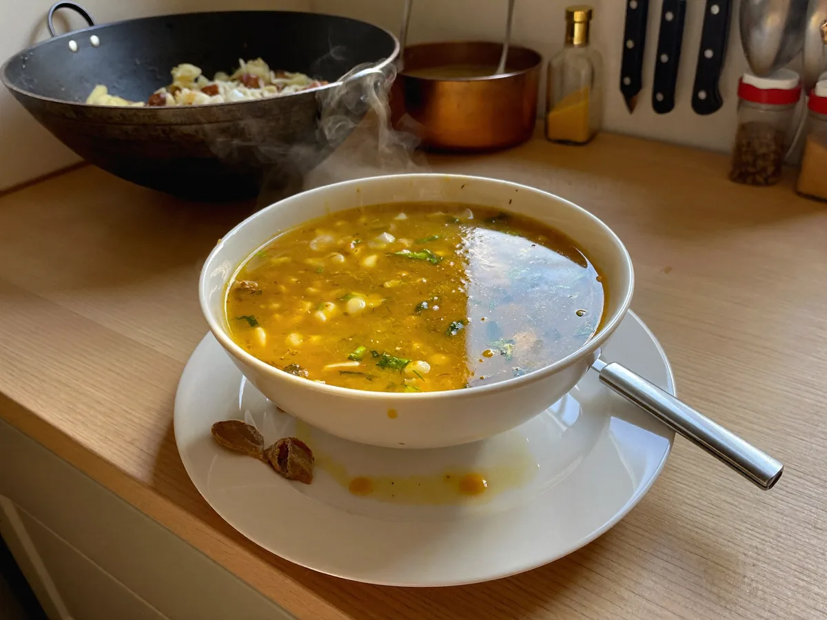 Молочный суп с клецками
