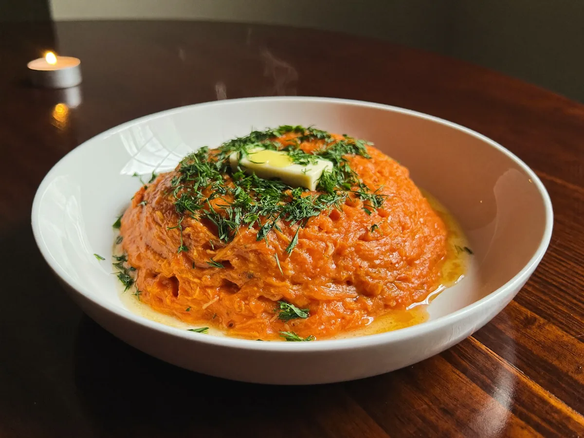 Морковь с тахини и медом