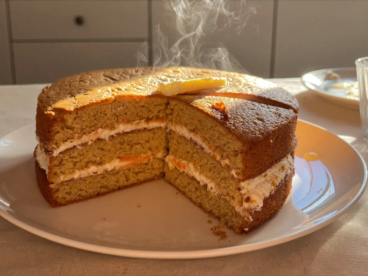 Морковный бисквит для торта