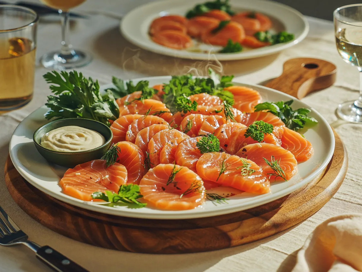 Морская закуска из семги