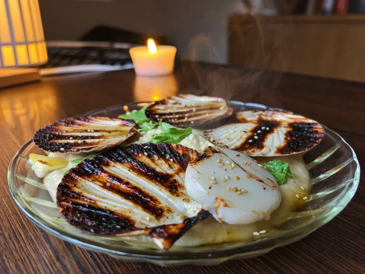 Морские гребешки жареные