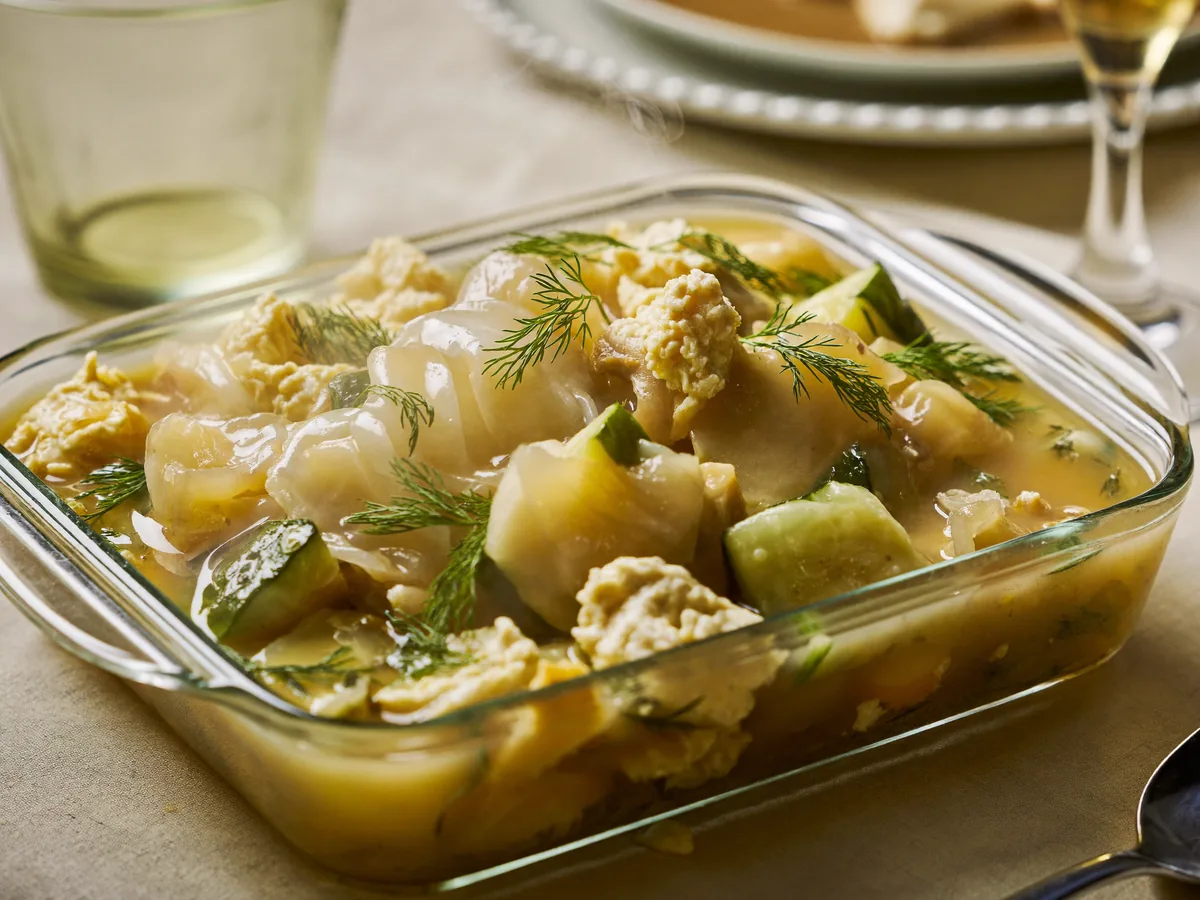 Морские лодочки из кабачков