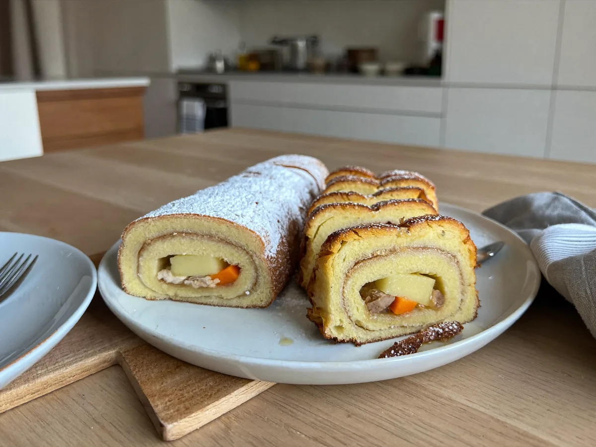 Мясной штрудель в мультиварке