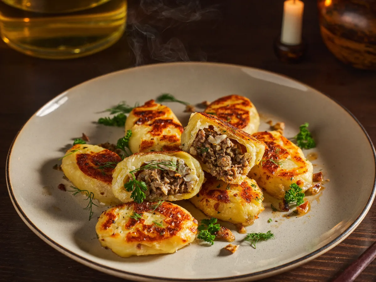 Мясные зразы с сыром
