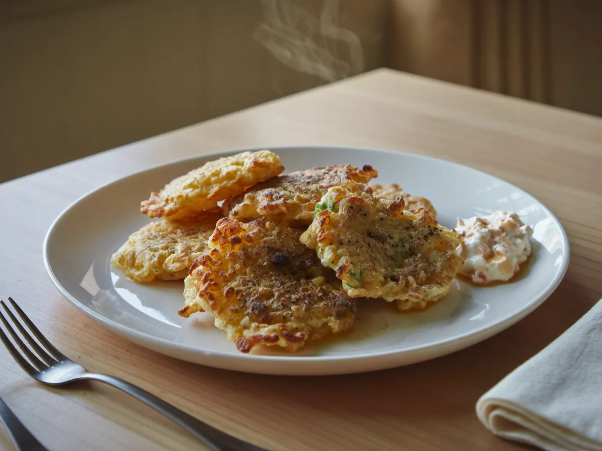 Оладьи из гречки и кабачков