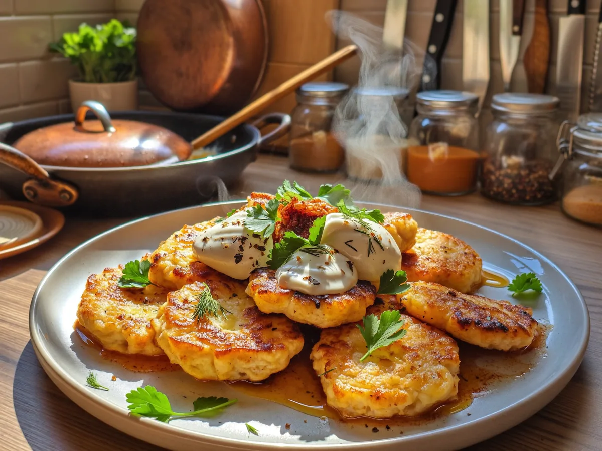 Оладьи на ряженке пышные быстро и вкусно