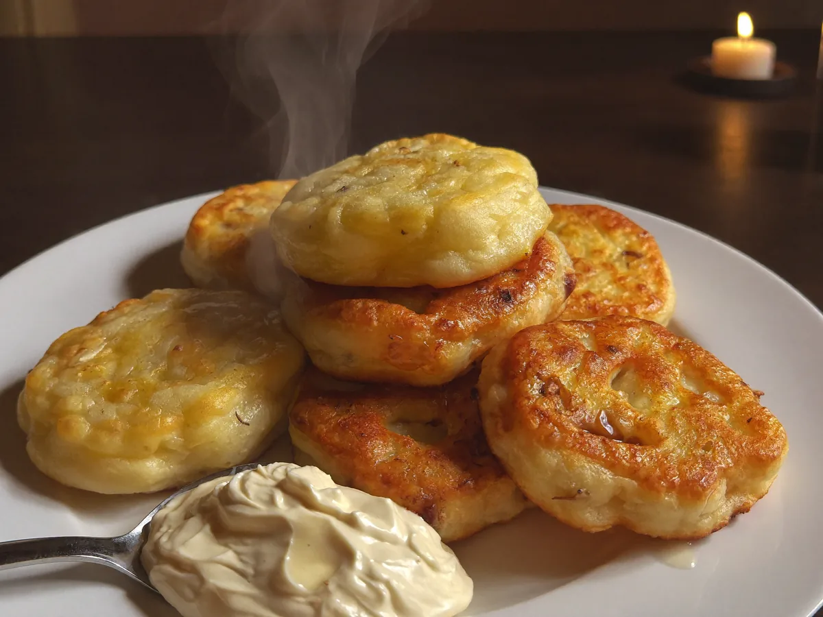 Оладьи с изюмом на ряженке