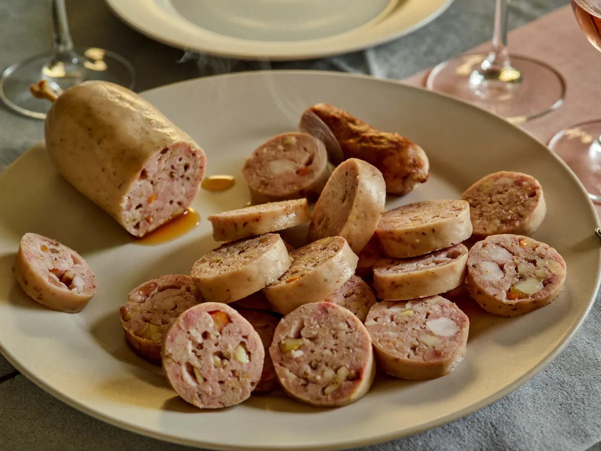 "Оливье" с курицей и колбасой