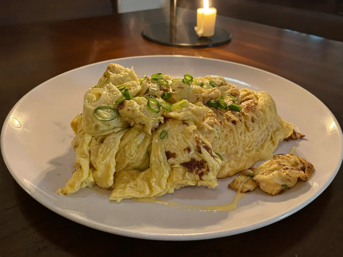 Омлет с курицей