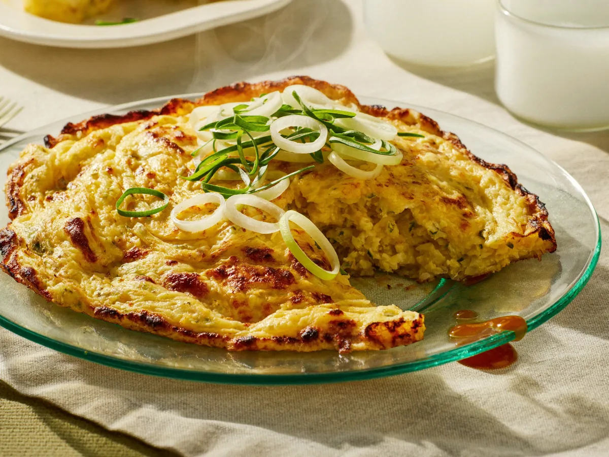 Омлет с морской капустой