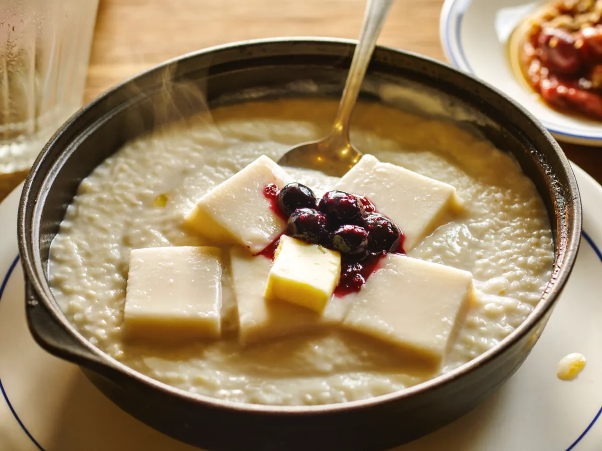 Овсяная каша с абрикосами
