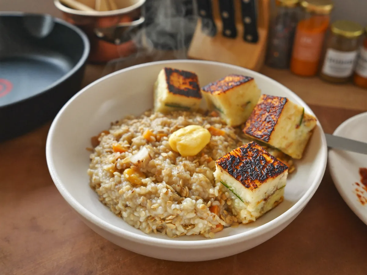 Овсяная каша с кабачками