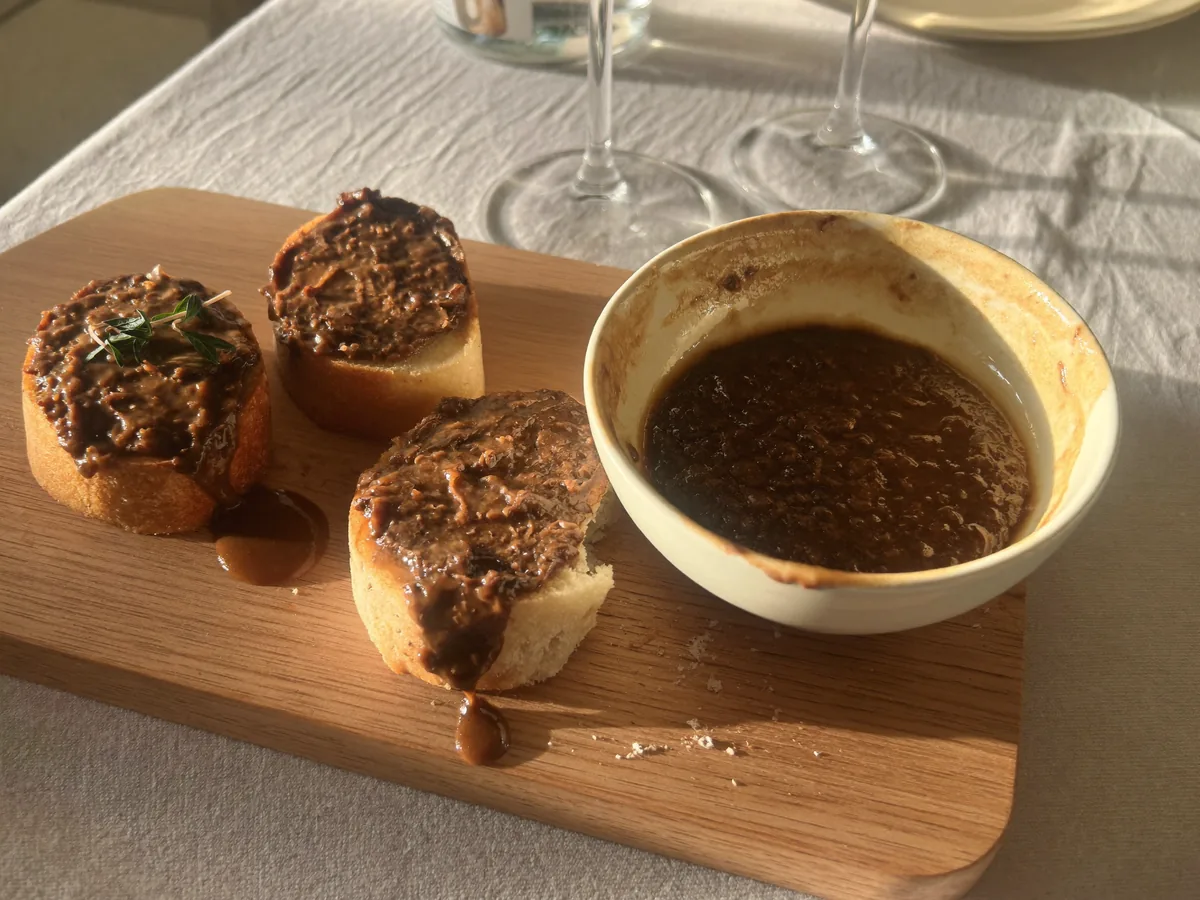 Паштет с говяжьей печенью и грибами