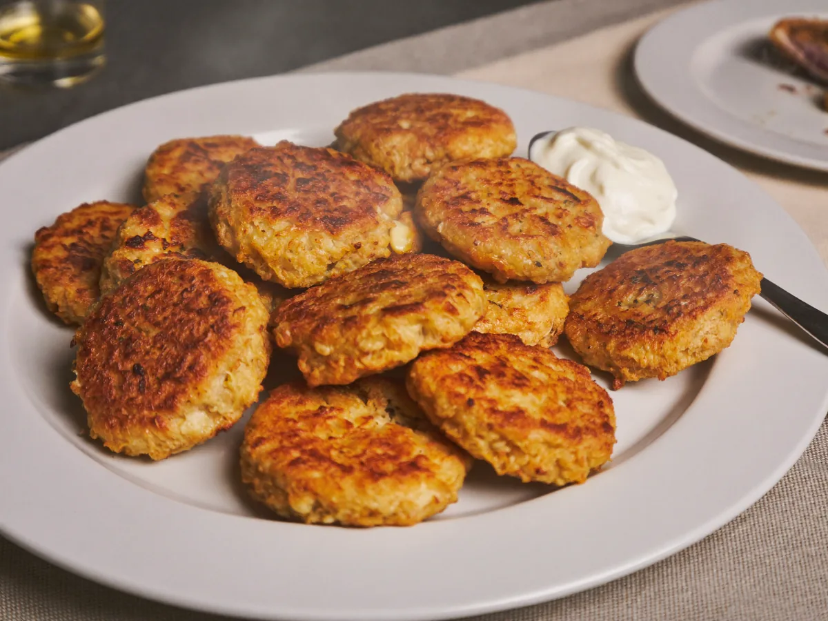 Печеночные оладьи из куриной печени без яиц