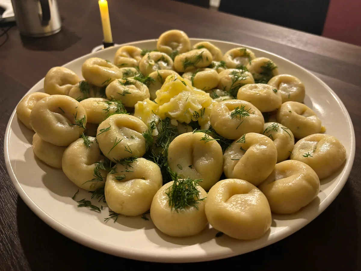 Пельмени с уксусом